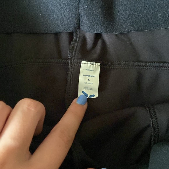 Old Navy Black High Rise Powersoft Wide Leg Pants - Picture 3 of 5